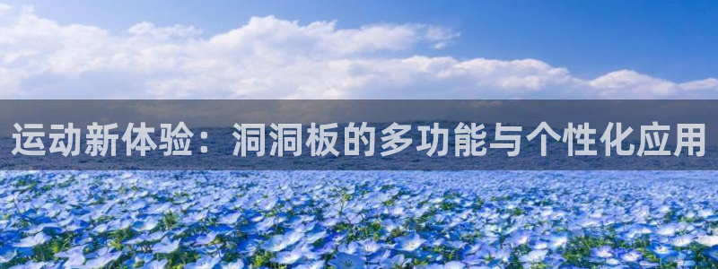 意昂4集团官网网址：运动新体验：洞洞板的多功能与个性化应用